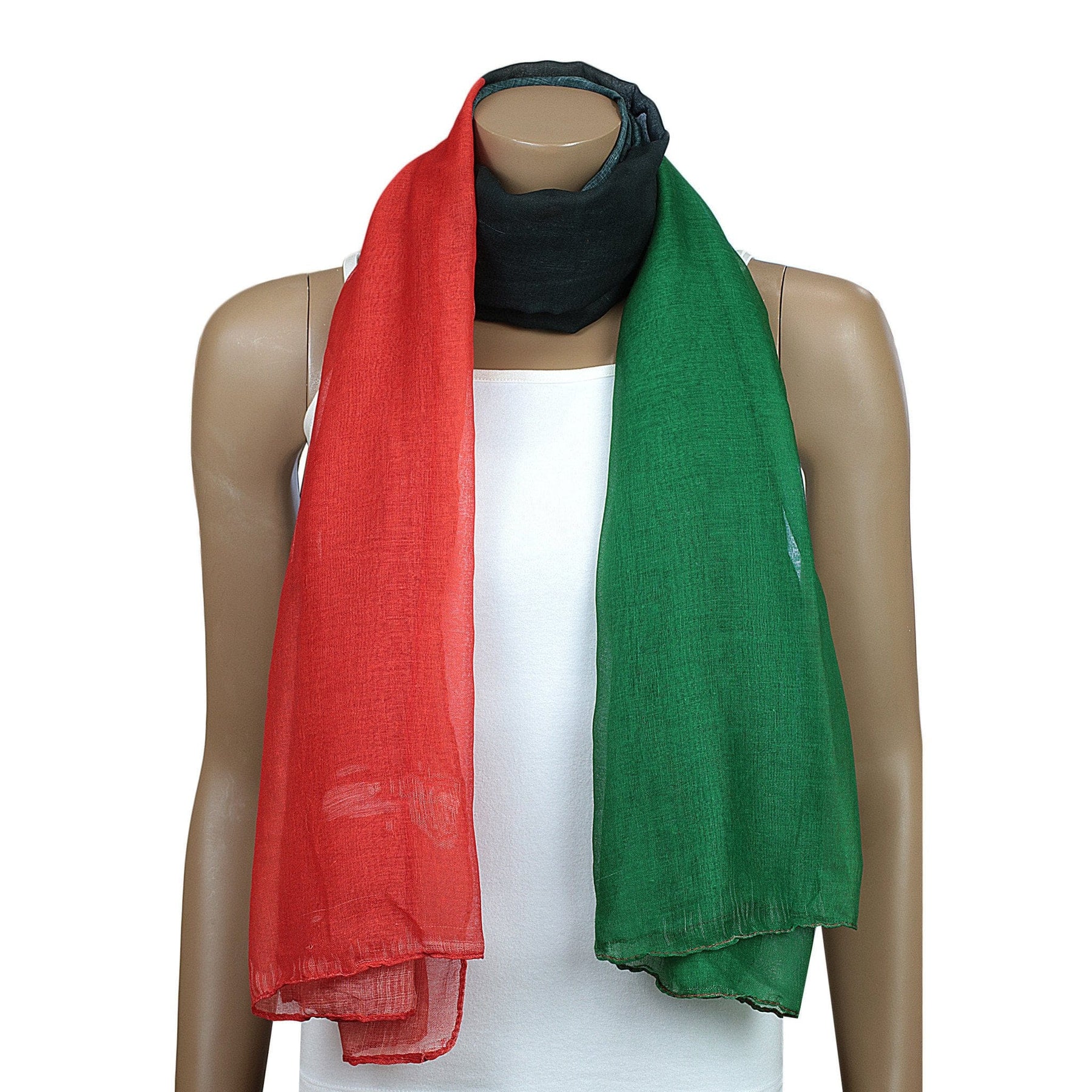 1 of 2: Pan African Flag Oversized Scarf (RBG-Black Liberation-Black History)