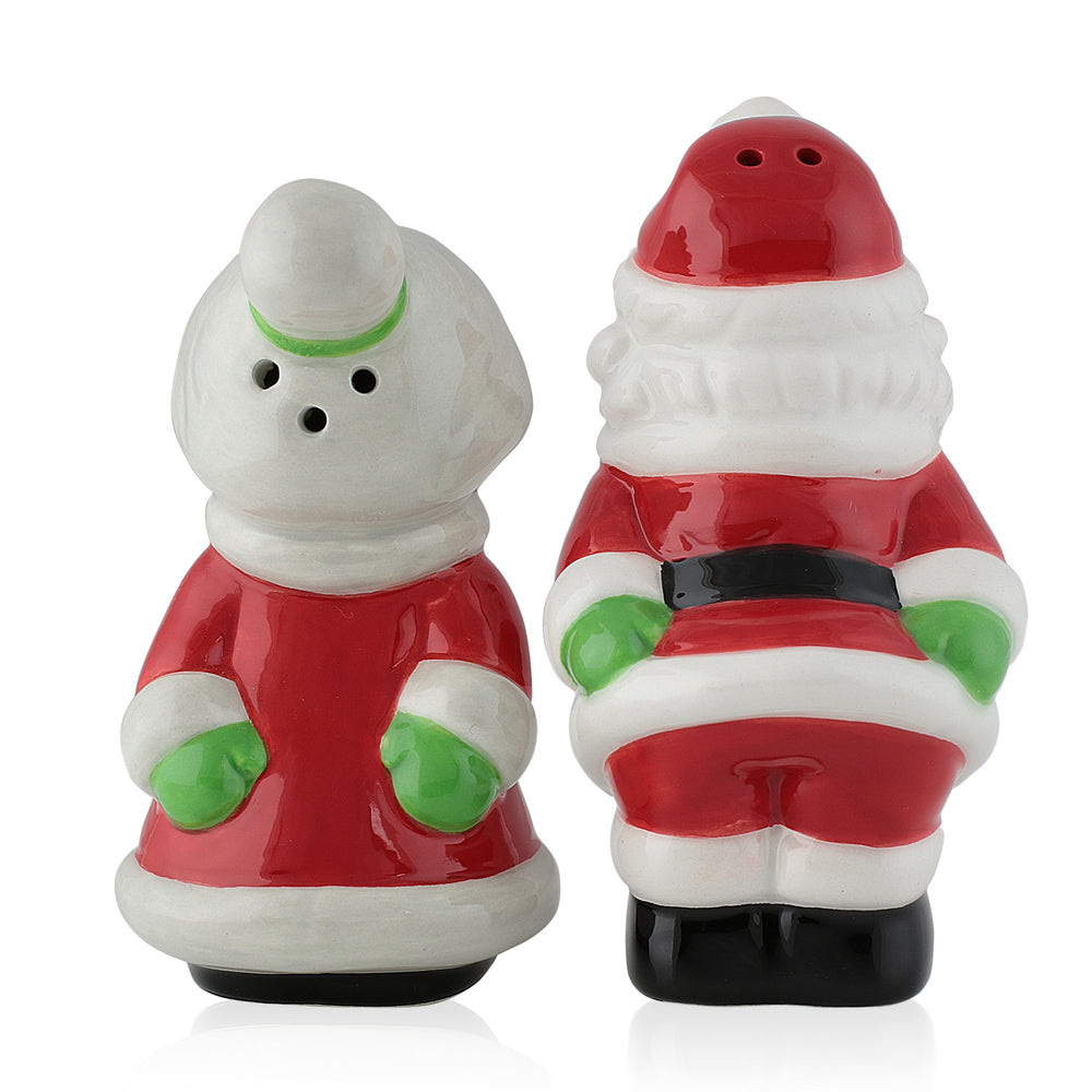 African American Santa Claus Salt and Pepper Shaker Set (Mr. and Mrs. Claus)