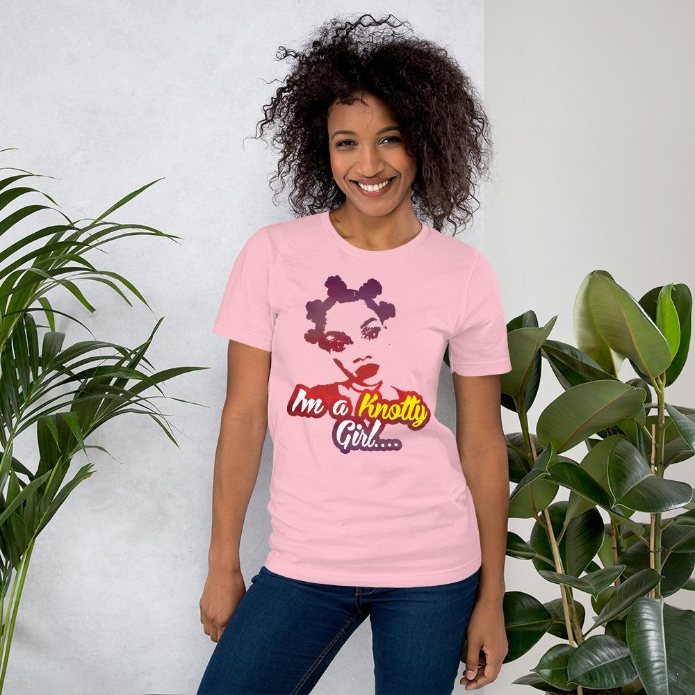 I'm a Knotty Girl Short Sleeve Unisex T-Shirt-T-Shirt-RBG Forever-Small-Pink-The Black Art Depot