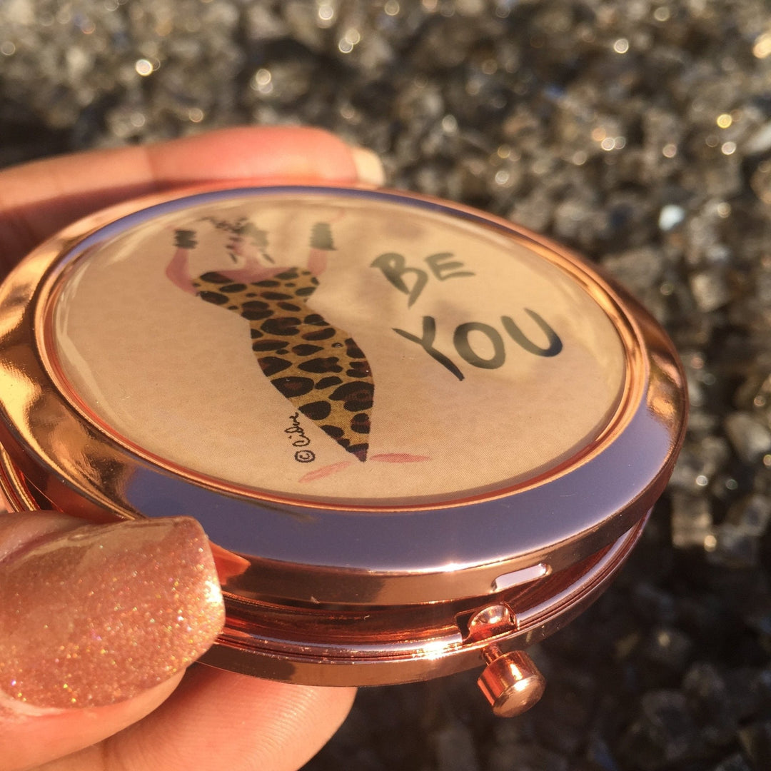 Be You: African American Pocket Mirror by Cidne Wallace