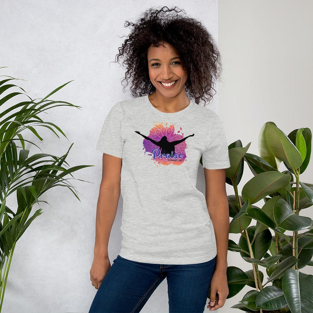 Praise is What I Do Short Sleeve Unisex T-Shirt-T-Shirt-Keepers of the Faith-Small-Heather-The Black Art Depot