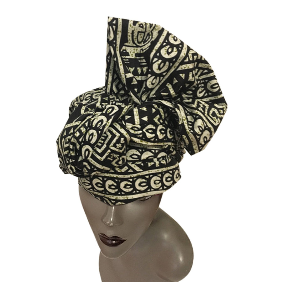 Authentic African Wax Print Head Wrap by Boutique Africa