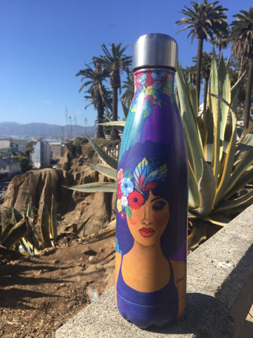 Believe, Blossom and Become: African American Stainless Steel Bottle by GBaby