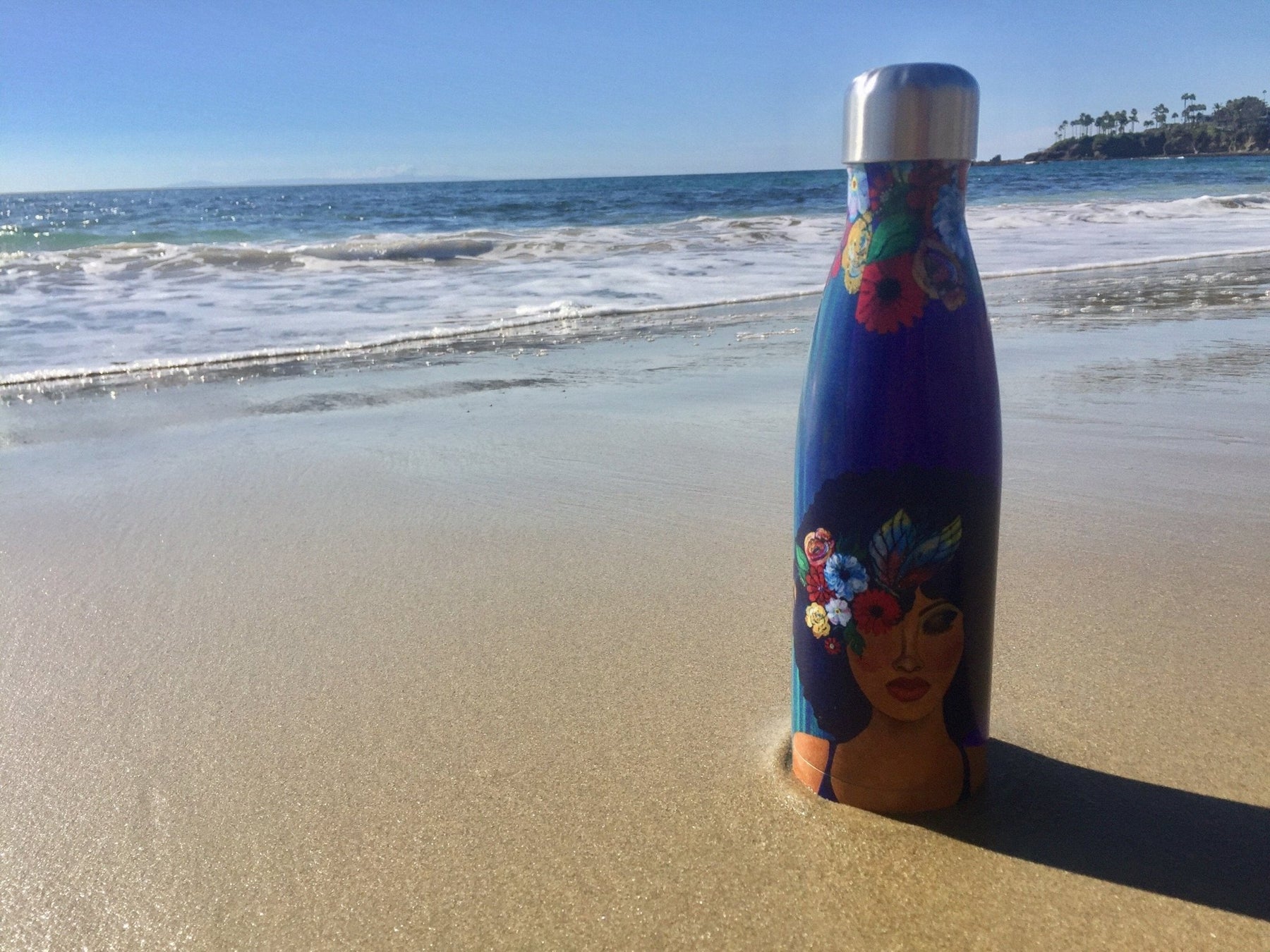 9 of 10: Believe, Blossom and Become: African American Stainless Steel Bottle by GBaby