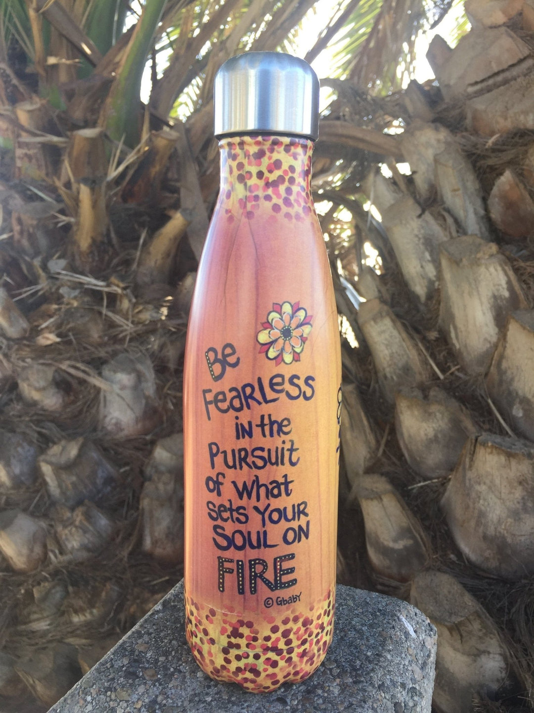 Soul on Fire: African American Stainless Steel Bottle by Sylvia "Gbaby" Cohen