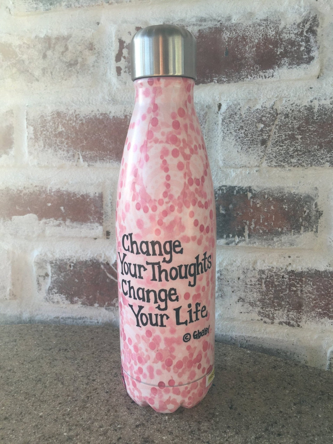 Change Your Thoughs: African American Stainless Steel Bottle by Gbaby