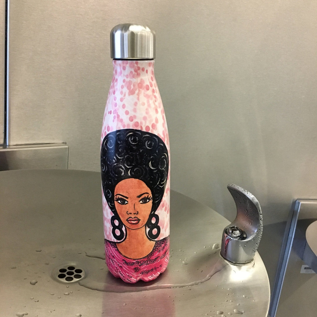 Change Your Thoughs: African American Stainless Steel Bottle by Gbaby