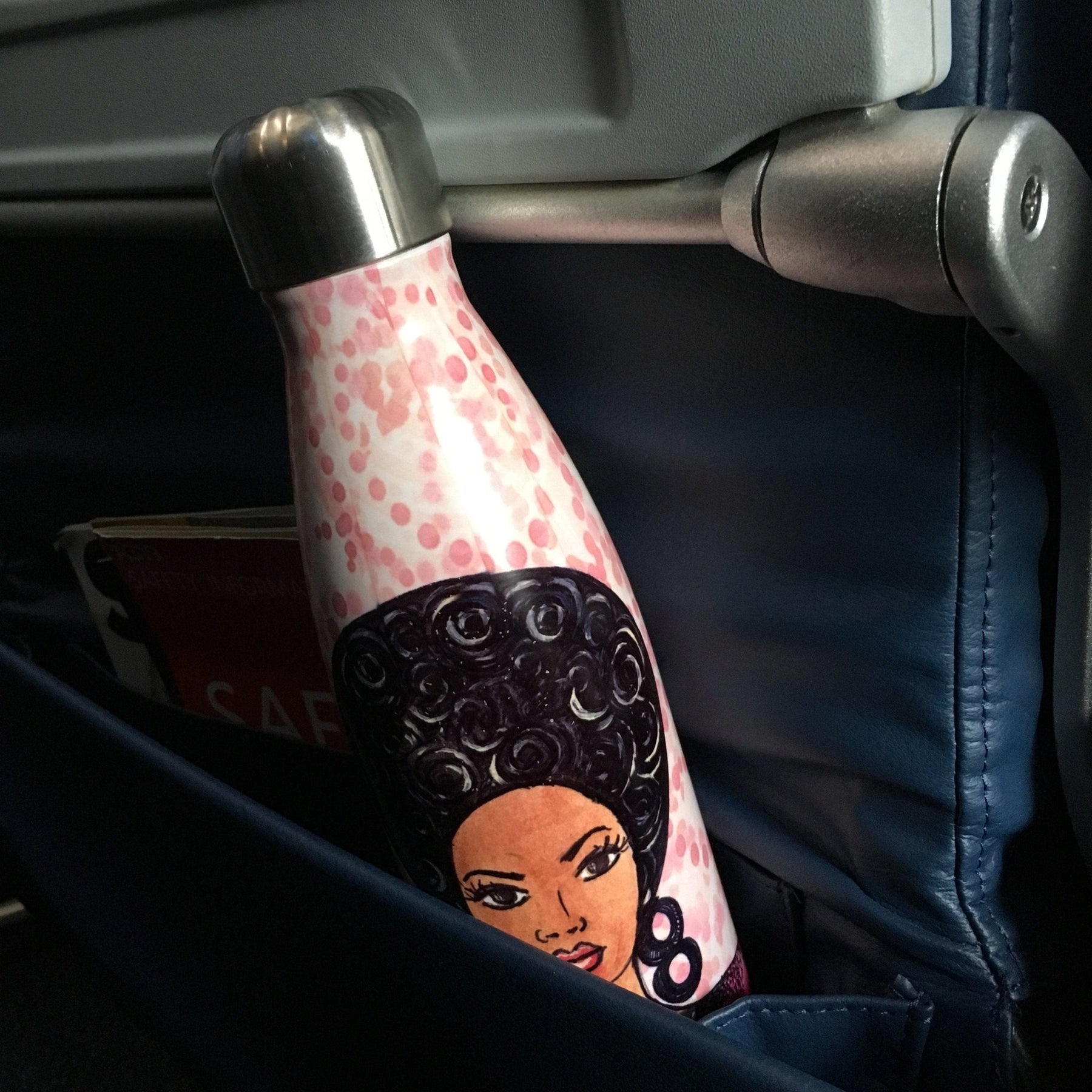 7 of 8: Change Your Thoughs: African American Stainless Steel Bottle by Gbaby