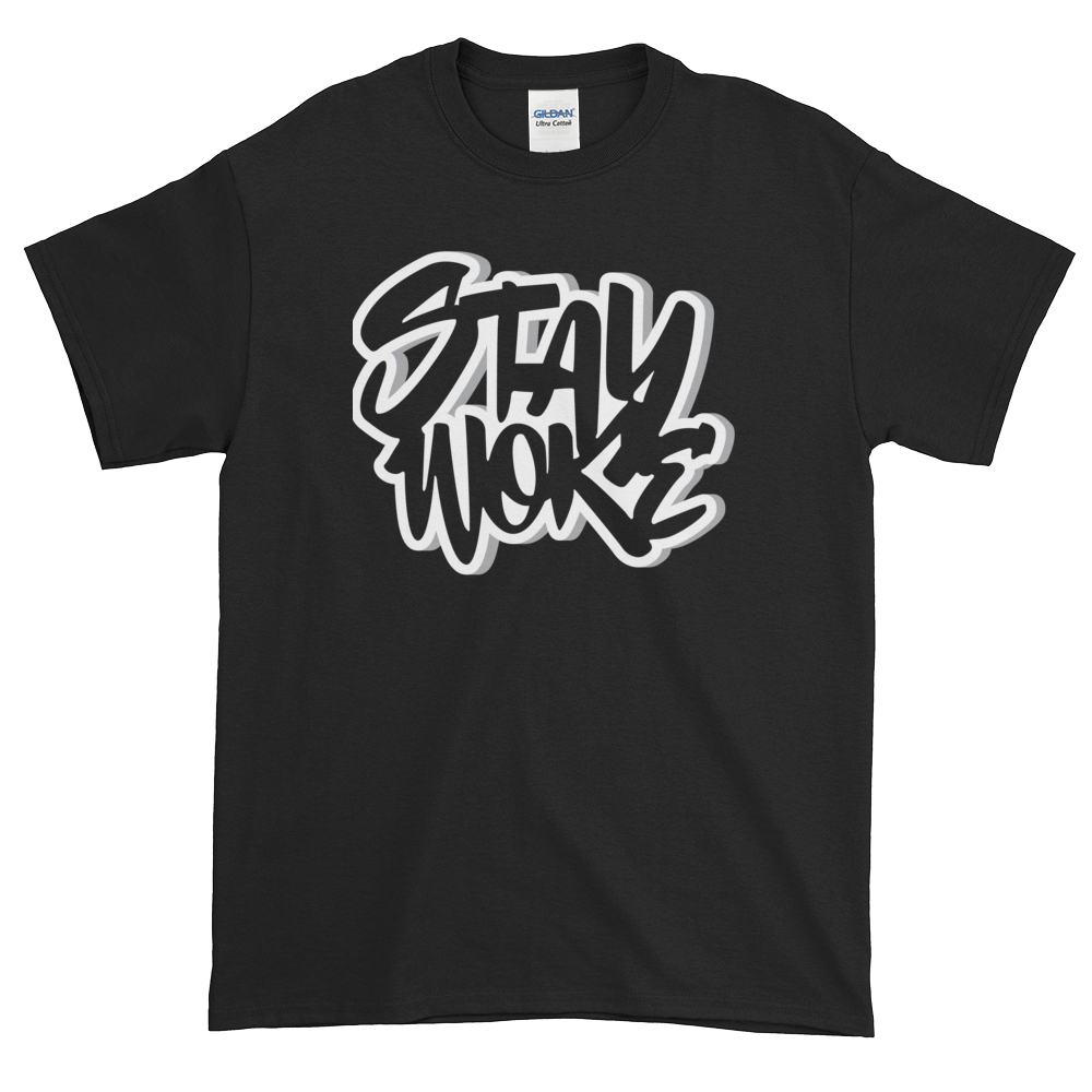 2 of 12: Stay Woke: African American Cultural T-Shirt by RBG Forever (Black)