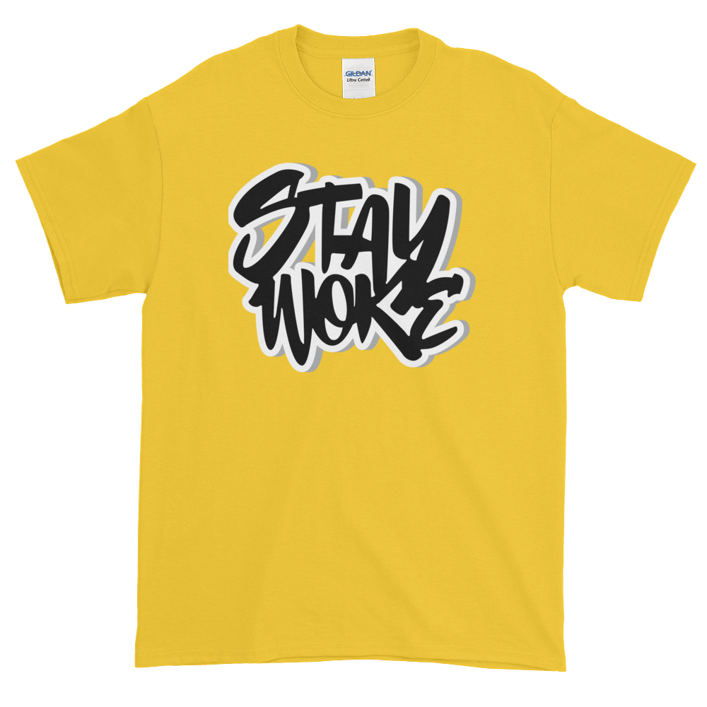 4 of 12: Stay Woke: African American Cultural T-Shirt by RBG Forever (Yellow)