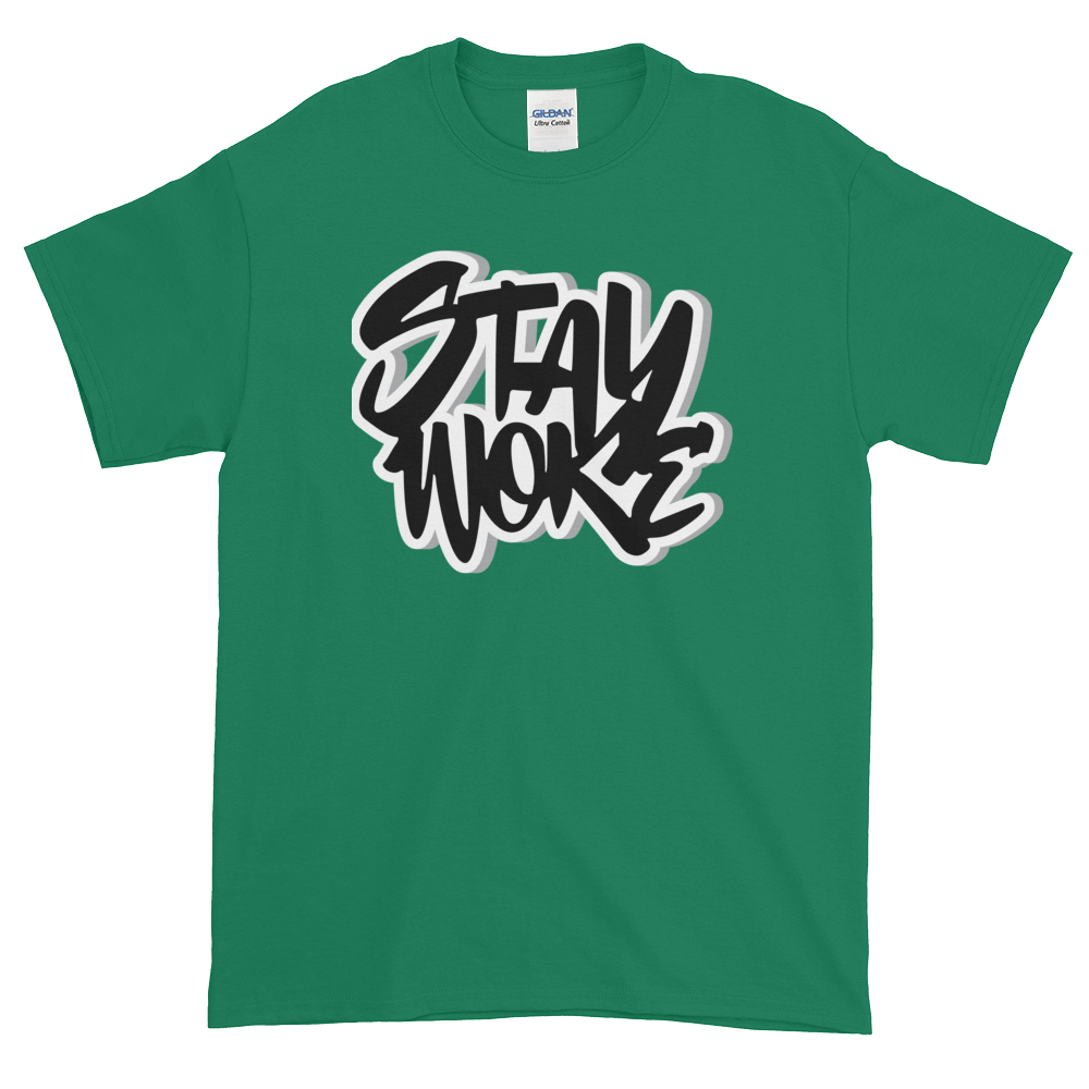7 of 12: Stay Woke: African American Cultural T-Shirt by RBG Forever (Kelly Green)