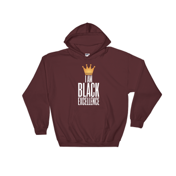 I Am Black Excellence-Sweatshirt-RBG Forever-Small-Maroon-The Black Art Depot