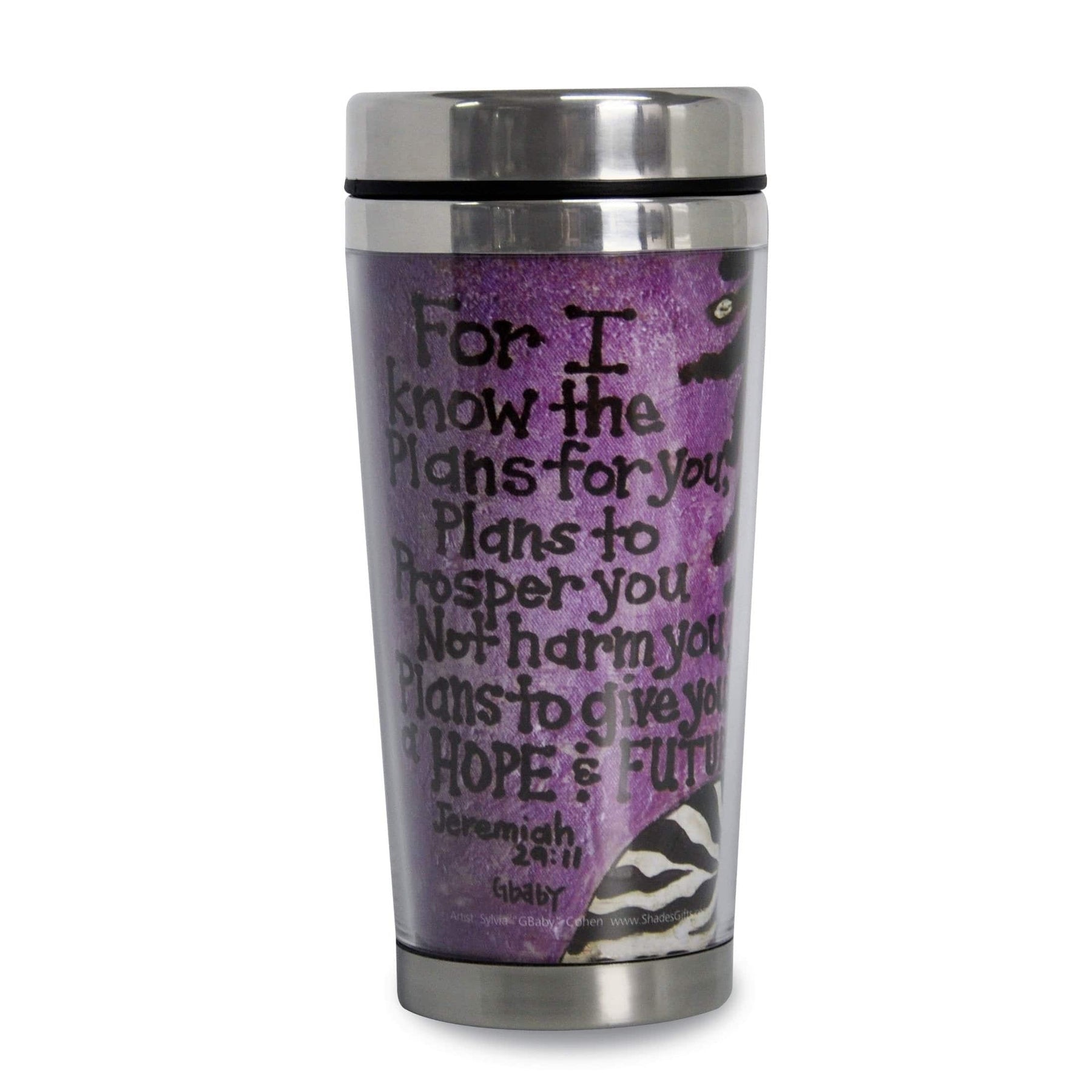 2 of 2: Hope & Future: African American Travel Mugs by GBaby (Back)