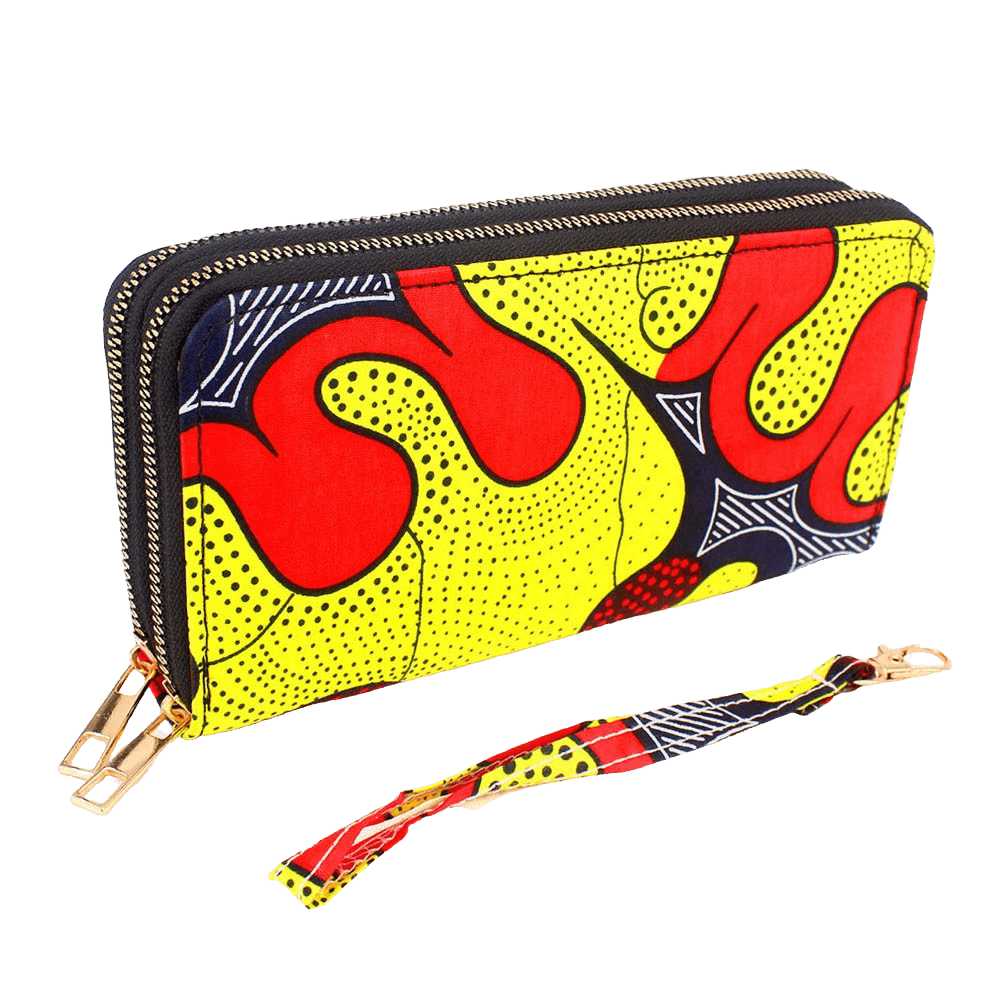 1 of 4: African Wax Print Wallet-Wallet-Boutique Africa-7.5x4 inches-Wallet-The Black Art Depot