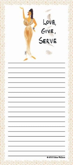 Love, Give, and Serve Magnetic Notepad