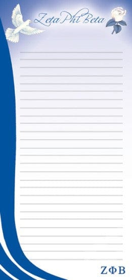 Zeta Phi Beta Magnetic Notepad