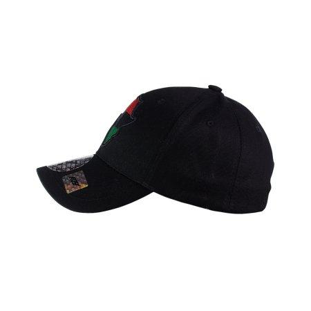 Africa Unite!: Adjustable Baseball Cap by RBG Forever (Black)