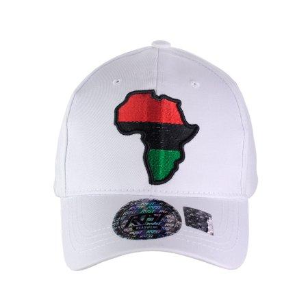 Africa Unite!: Adjustable Baseball Cap by RBG Forever (White)