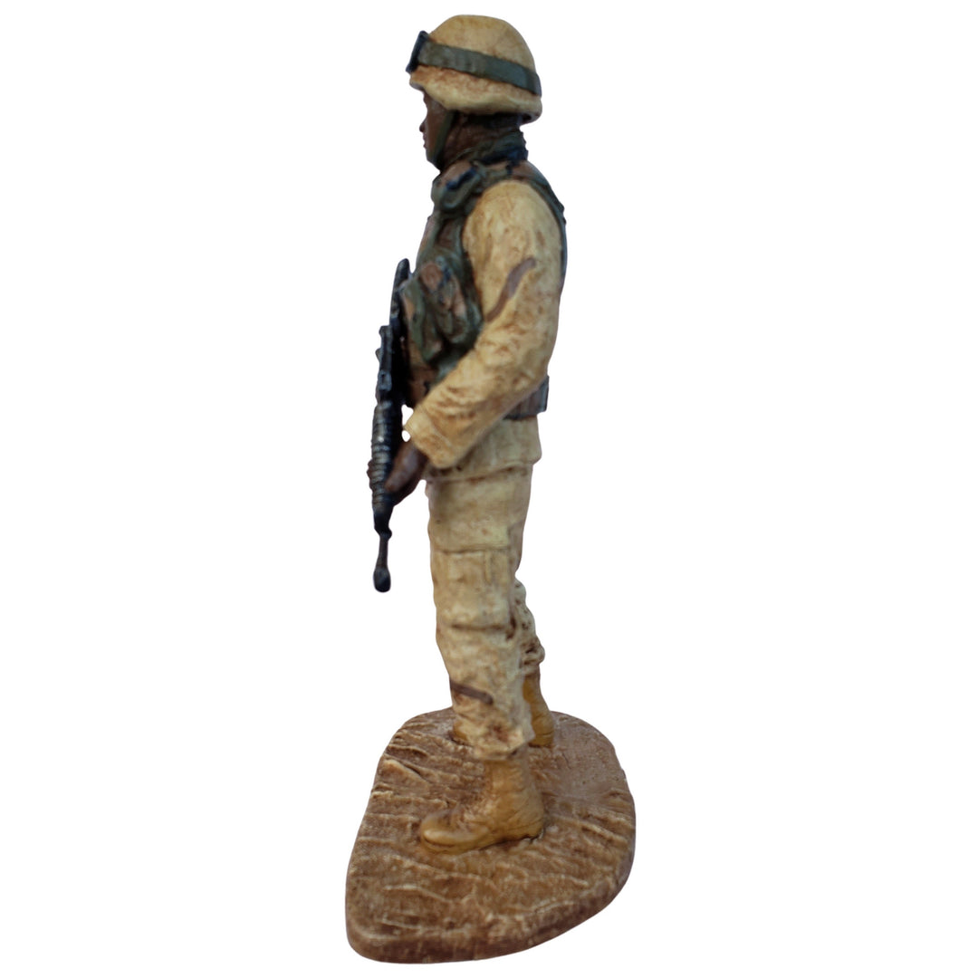 African-American Soldier Figurine by Michael Garman (Hand Painted)