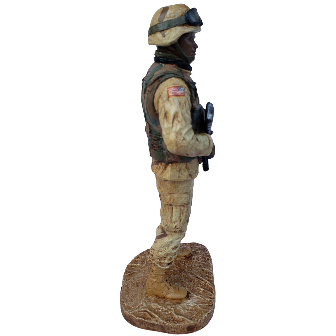 African-American Soldier Figurine by Michael Garman (Hand Painted)