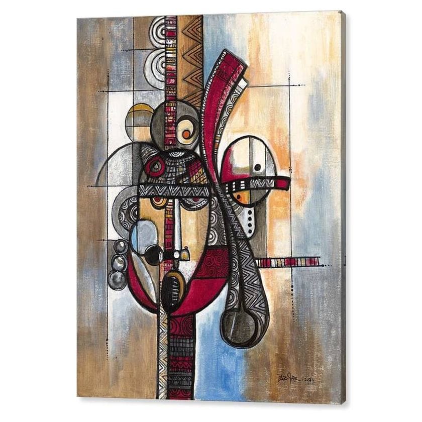2 of 2: Afrocentric Vibrations III by Darlington D. Ike (Canvas)
