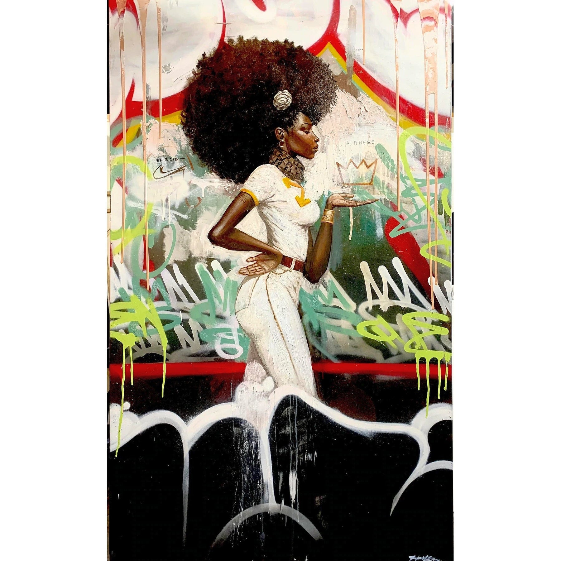 2 of 3: Afromation by Frank Morrision (Unstretched Canvas)