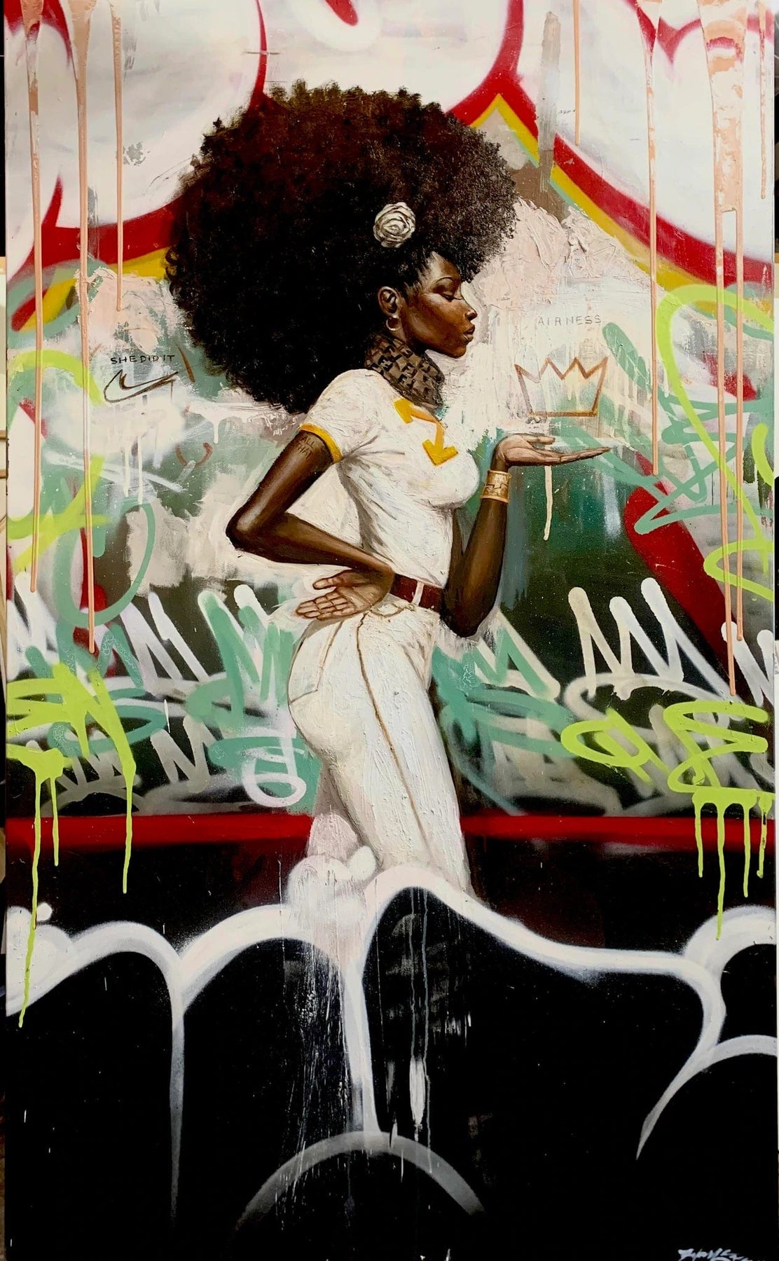 3 of 3: Afromation by Frank Morrision (Unstretched Canvas)