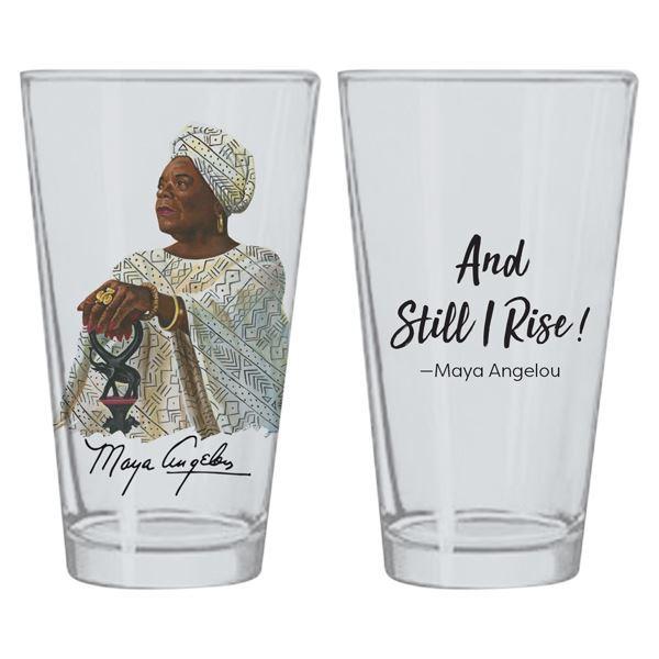 And Still I Rise: Maya Angelou Drinking Glass