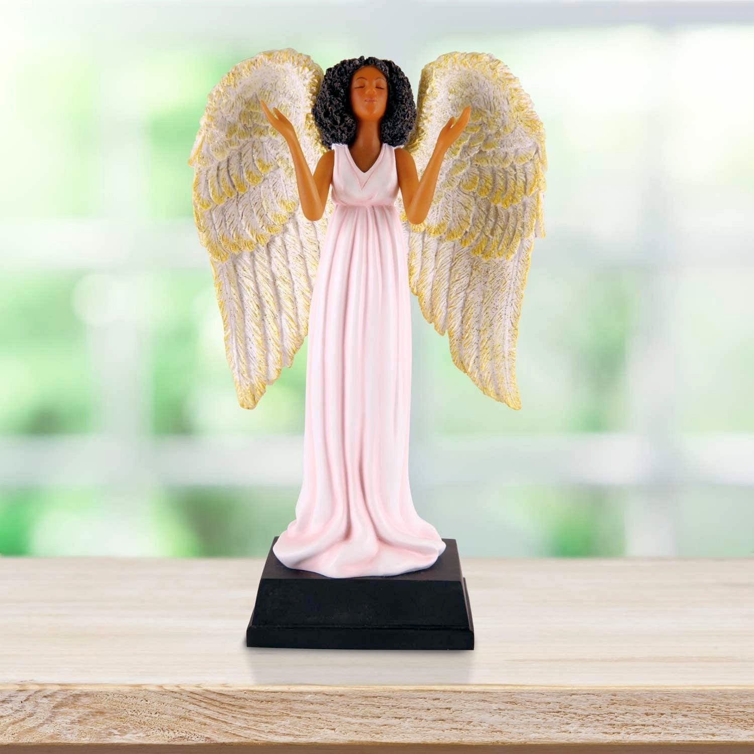 6 of 8: Angelic Praise: African American Angel Figurine