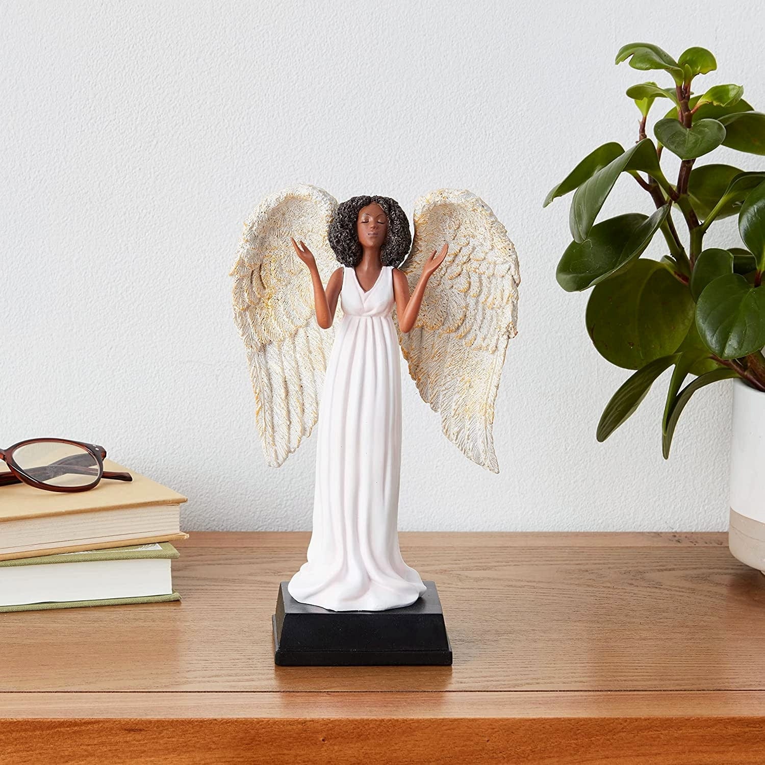 8 of 8: Angelic Praise: African American Angel Figurine