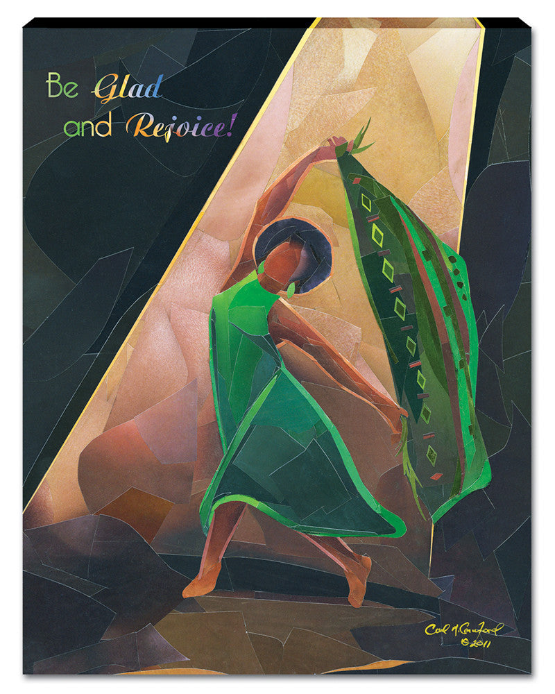 Be Glad and Rejoice Canvas Wall Hanging by Carl M. Crawford