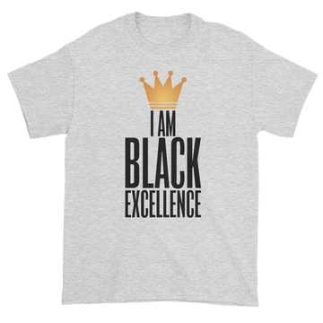 I Am Black Excellence Men's Short Sleeved T-Shirt (Grey)