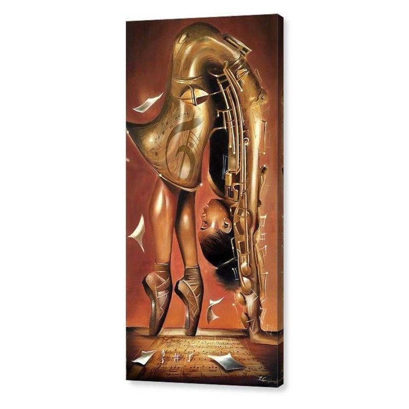 2 of 2: Balletic Tune by Salaam Muhammad (Canvas)