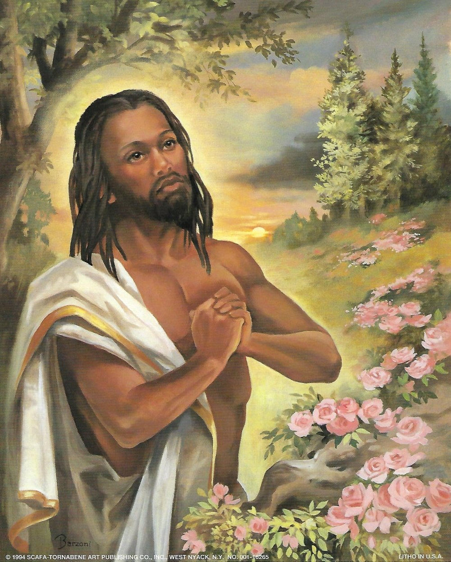 Black Jesus in the Garden by Vincent Barzoni