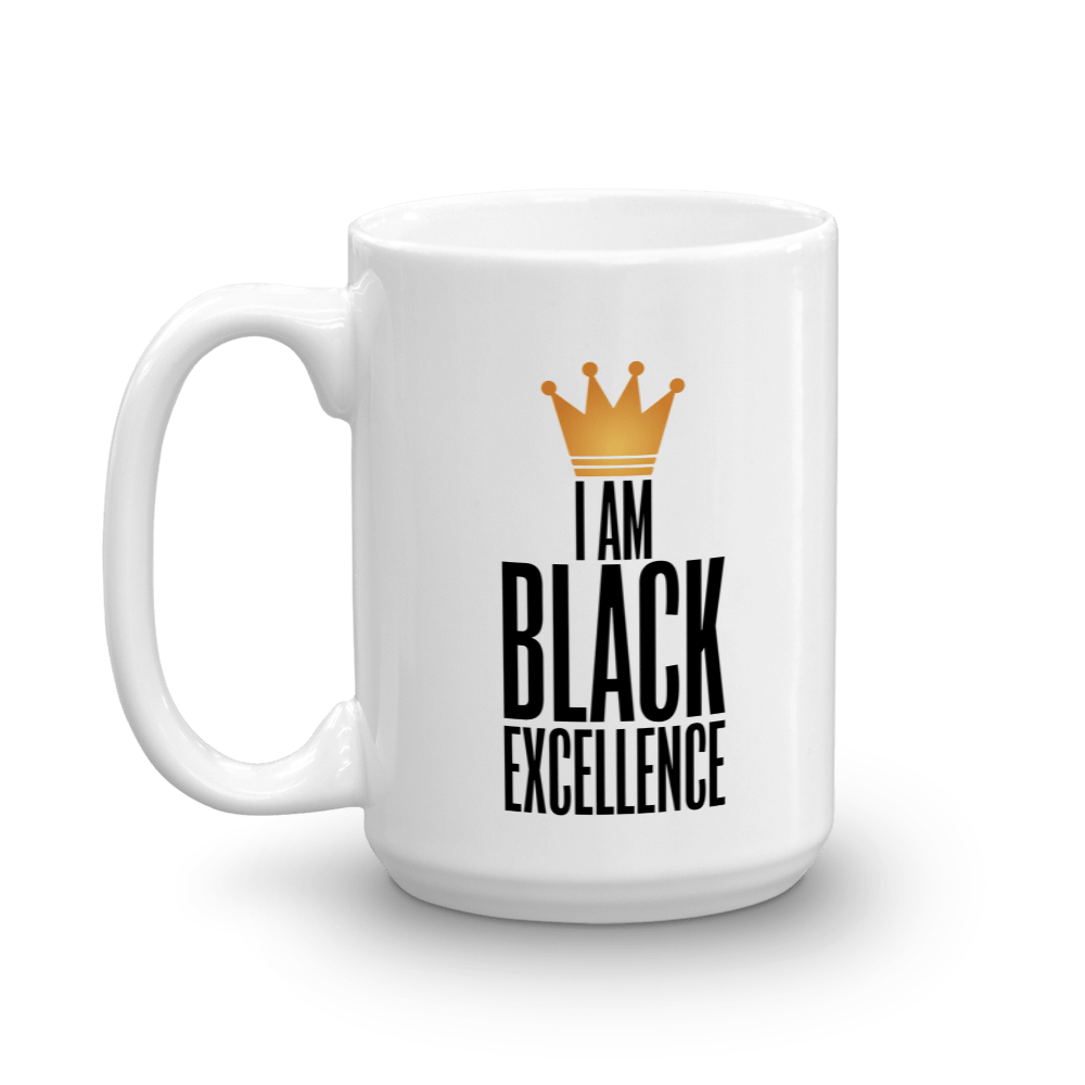 1 of 3: I Am Black Excellence Ceramic Coffee/Tea Mug (Left)
