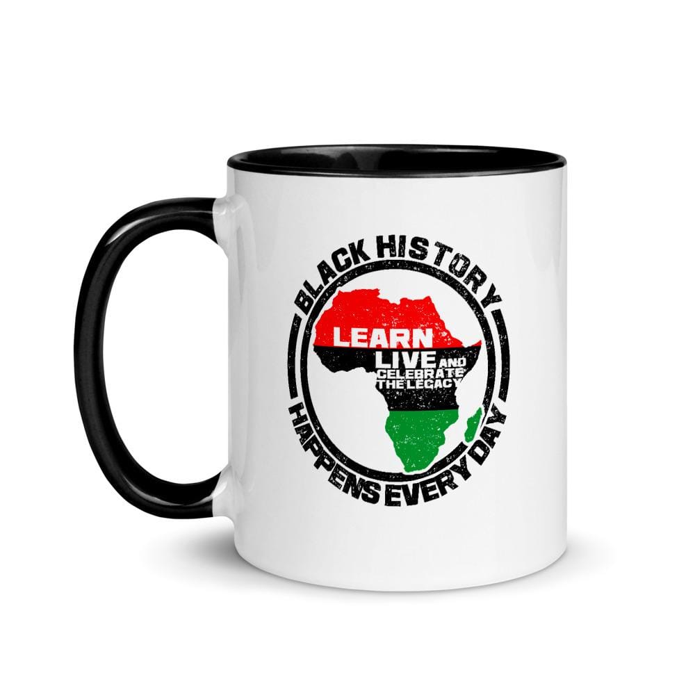 3 of 3: Black History Happens Everyday Ceramic Coffee/Tea Mug by RBG Forever (11 ounce)