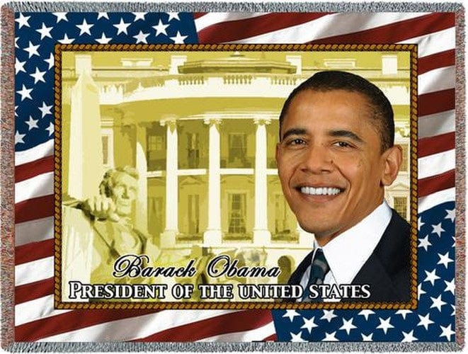 President Barack Obama Tapestry Throw