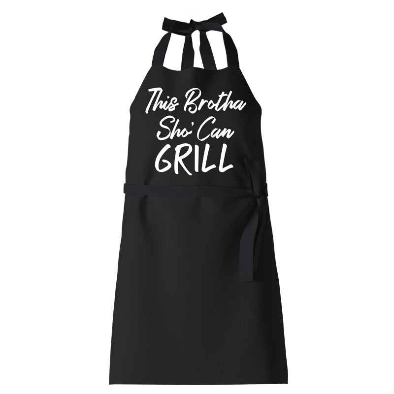 This Brotha Sho Can Grill: African American Kitchen Apron
