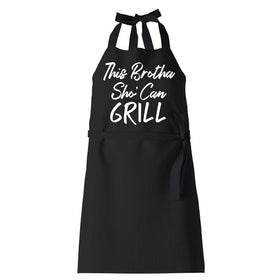 This Brotha Sho Can Grill: African American Kitchen Apron