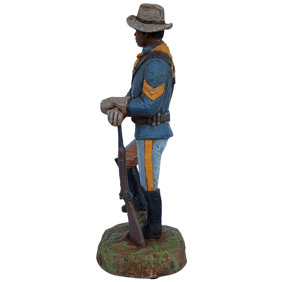 Buffalo Soldier Corporal Figurine (Hand Painted) by Michael Garman