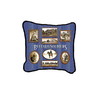 Buffalo Soldier Tapestry Throw Pillow
