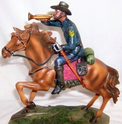 Buffalo Soldier with Bugle (Hand Painted) by the American Heritage Collection