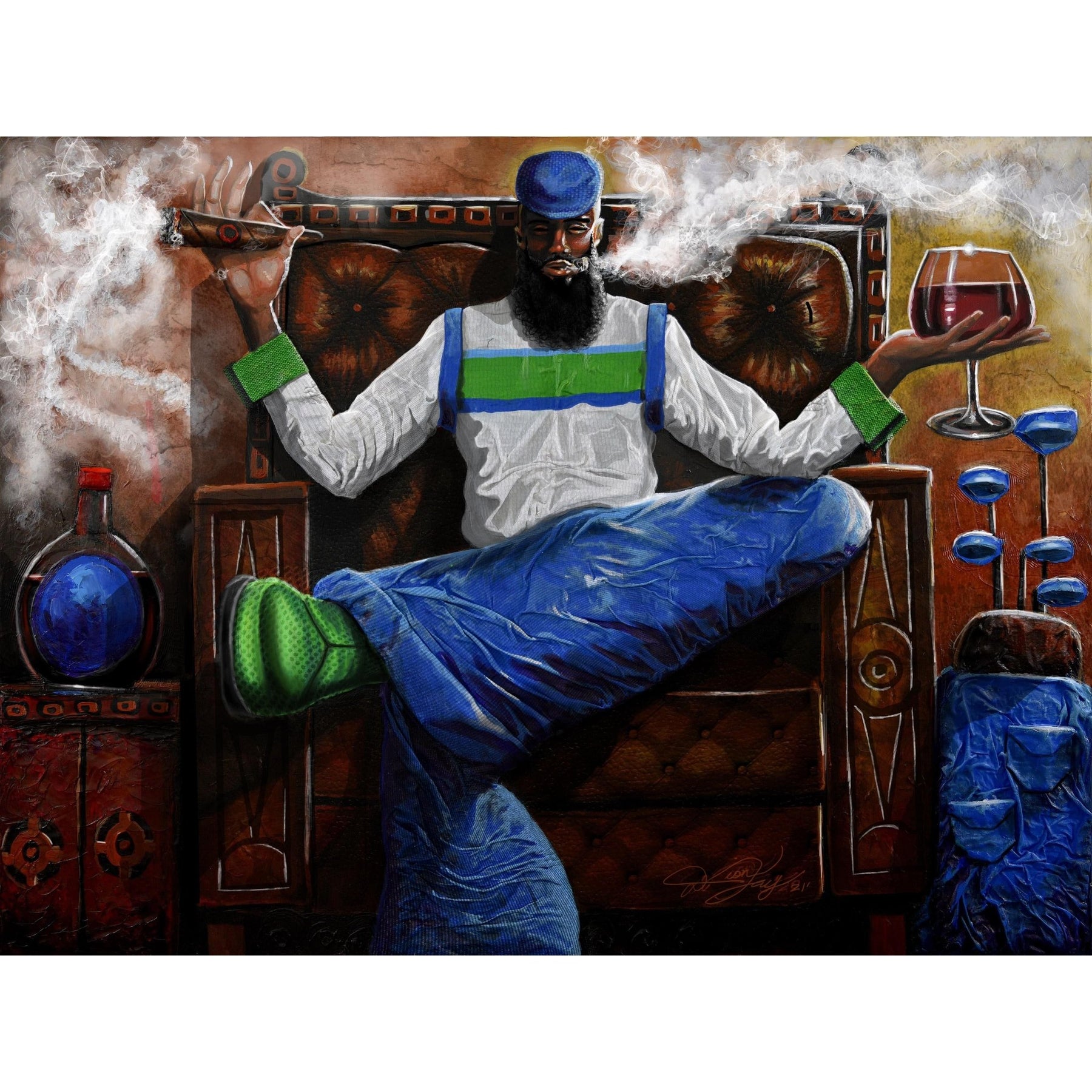 1 of 2: The Cigar Lounge by Dion Pollard