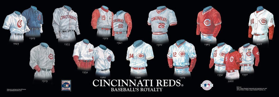 Cincinnati Reds Uniform/Jersey Poster by Nola McConnan