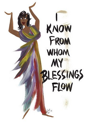 I Know From Whom My Blessings Flow Magnet by Cidne Wallace