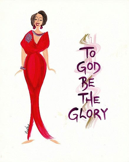 To God Be The Glory Magnet by Cidne Wallace