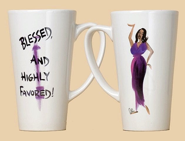 Blessed and Highly Favored Mug by Cidne Wallace