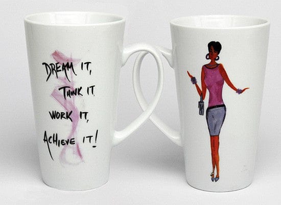 Dream It, Think It, Work It, Achieve It Mug by Cidne Wallace