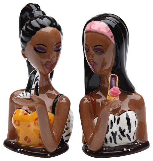 Fashionista Salt and Pepper Shaker by Cosmos Gifts