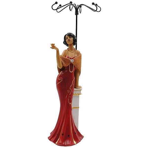 Crimson Queen: African American Jewelry Holder & Figurine by African American Expressions